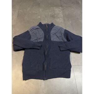 Orvis Blue Casual Long Sleeve Full Zip Up Sweater Jacket Mens Size M‎ D-329